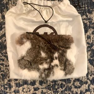 Fur clutch by Patricia Nash